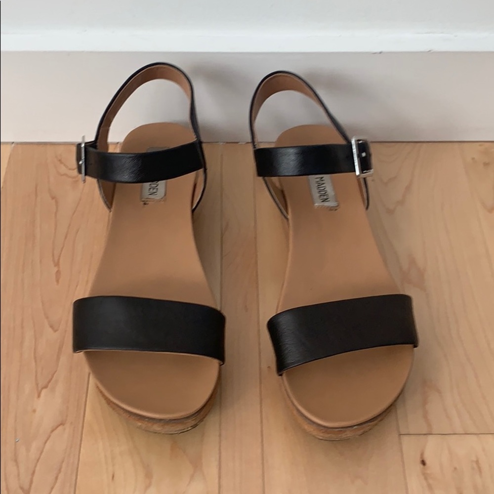Steve Madden Aida black leather